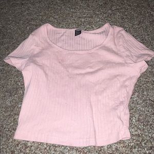 Pink cropped t
